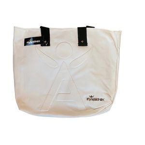 Large white Isagenix tote bag